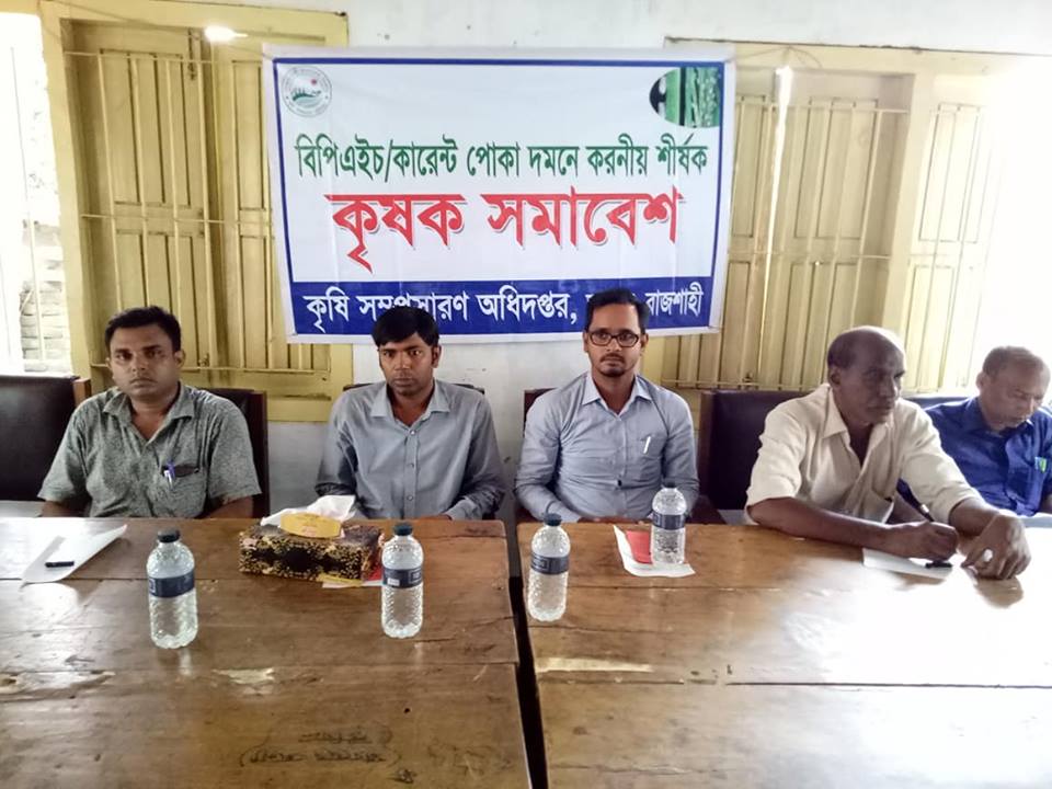 রোপা আমন ধানের বিএলবি, বিপিএইচসহ অন্যান্য বালাই এবং শস্যবহুমূখীকরণ বিষয়ে সচেতনতামুলক কৃষক সমাবেশ